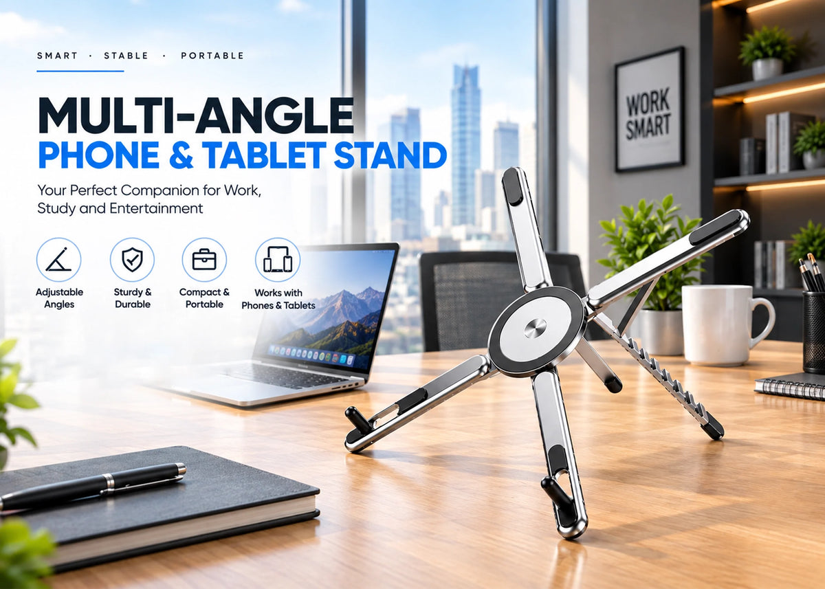 Best Laptop and Phone Stand in Pakistan: Italio Tech MultiMag Four in One Stand